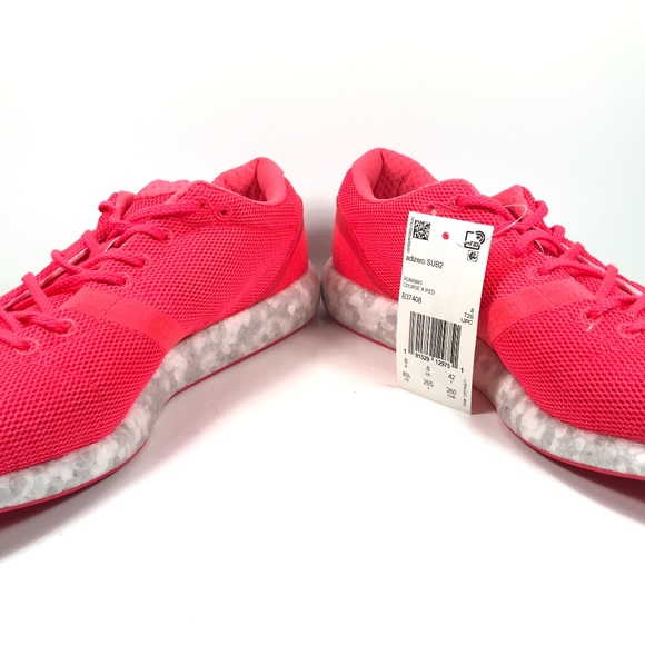 Adidas Adizero Sub 2 Shock Red White Running Shoes - Picture 4 of 7